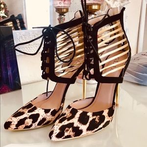 Leopard heels